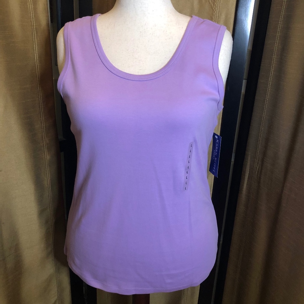 Karen Scott Purple Sport Tank Top